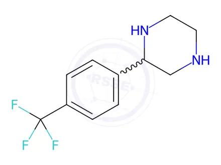 Chemical structure of 2-(4-TrifluoroMethyiphenyl)-piperazine hydrochloride