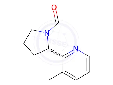 Chemical structure of 2-(3-Methylpyridin-2-yl)pyrrolidine-1-carbaldehyde