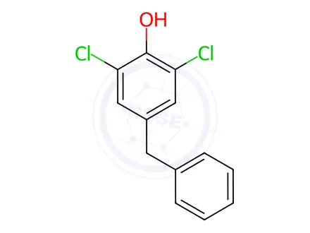 Chemical structure of 4-Benzyl-2,6-dichlorophenol