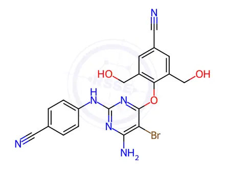 Chemical structure of Etravirine Impurity 2