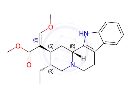 Chemical structure of Mitragynine Impurity 8 (Hirsutine)