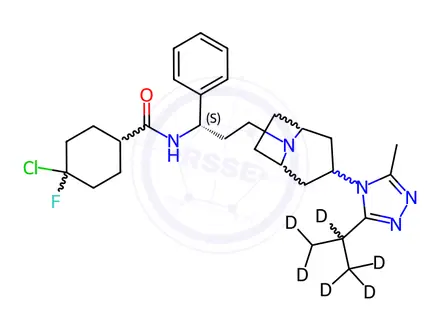 Chemical structure of Maraviroc Impurity 6-d6