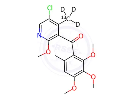 Chemical structure of Pyriofenone-13C,d3