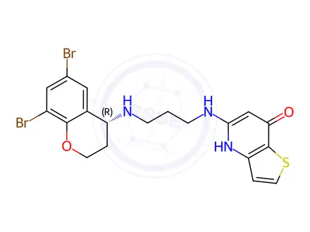 Chemical structure of Rep 3123 Dihydrochloride