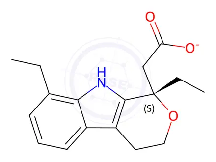 Chemical structure of (S)-Etodolac Sodium Salt