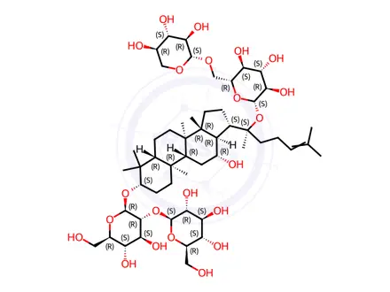 Chemical structure of Ginsenoside Rb3