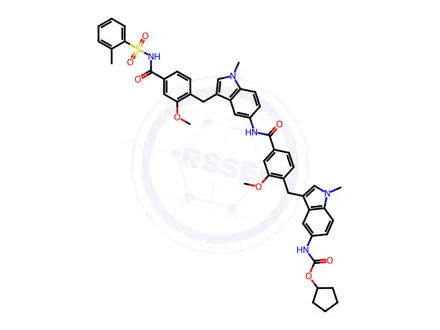 Chemical structure of Zafirlukast Impurity 17