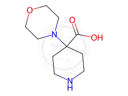 Chemical structure of 4-Morpholin-4-yl-piperidine-4-carboxylic Acid Dihydrochloride