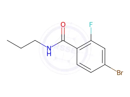 Chemical structure of 4-Bromo-2-fluoro-N-propylbenzamide