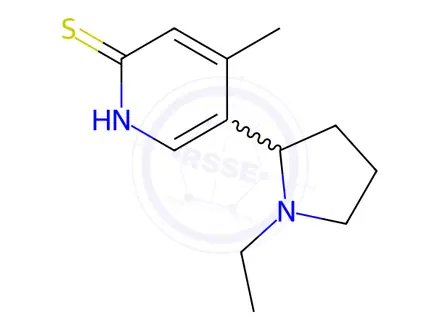 Chemical structure of 5-(1-Ethylpyrrolidin-2-yl)-4-methylpyridine-2-thiol