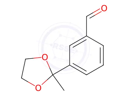 Chemical structure of Benzaldehyde, 3-(2-methyl-1,3-dioxolan-2-yl)-