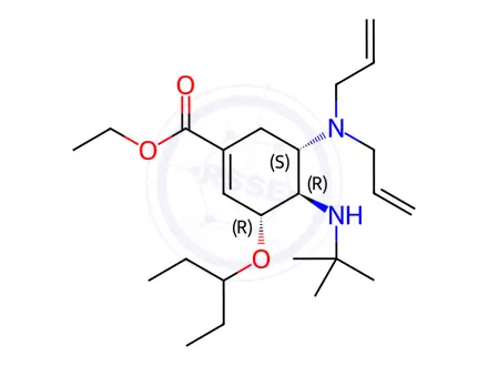 Chemical structure of Oseltamivir Impurity 21