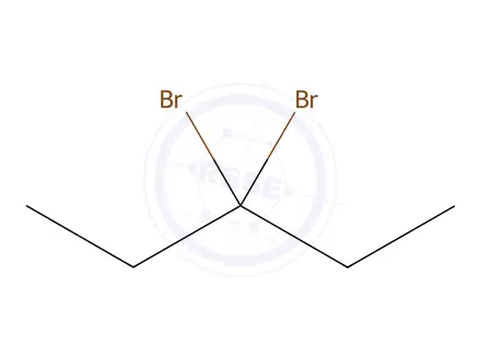 Chemical structure of 3,3-dibromopentane