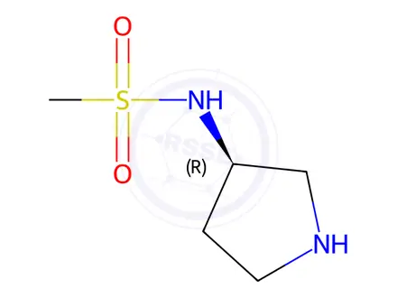 Chemical structure of (R)-N-(Pyrrolidin-3-yl)methanesulfonamide