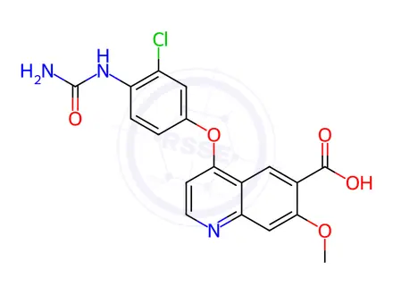 Chemical structure of Desamino Hydroxy Descyclopropyl Lenvatinib