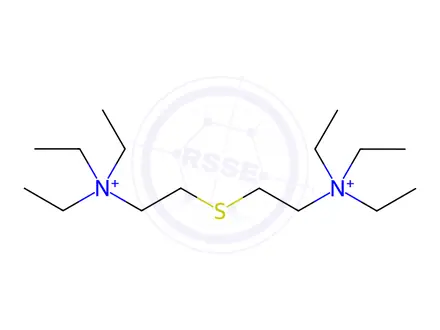 Chemical structure of triethyl-[2-(2-triethylammonioethylsulfanyl)ethyl]azanium diiodide