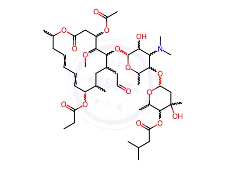Chemical structure of Josamycin Impurity 1