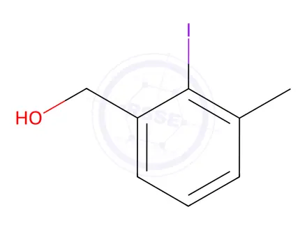 Chemical structure of (2-Iodo-3-methylphenyl)methanol