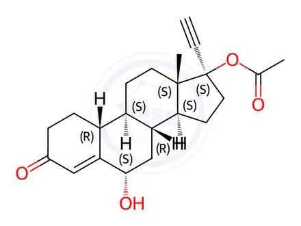 Chemical structure of Norethindrone Acetate Impurity 11
