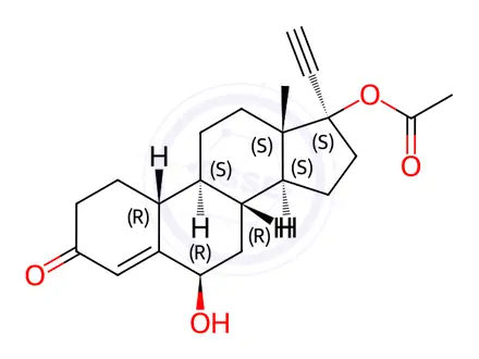 Chemical structure of Norethindrone Acetate Impurity 6 (Norethindrone Acetate EP Impurity F)