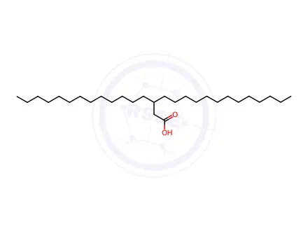 Chemical structure of 3-Tridecylhexadecanoic Acid