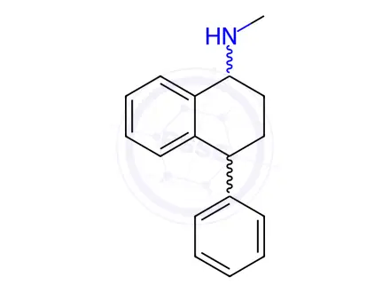 Chemical structure of 3,4-Deschlorosertraline