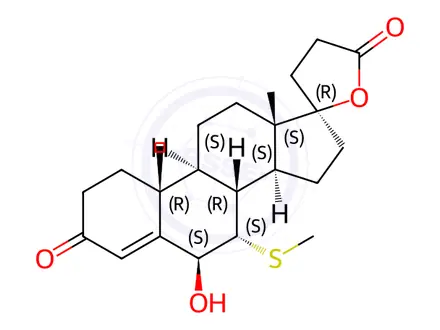 Chemical structure of Spironolactone Impurity 30