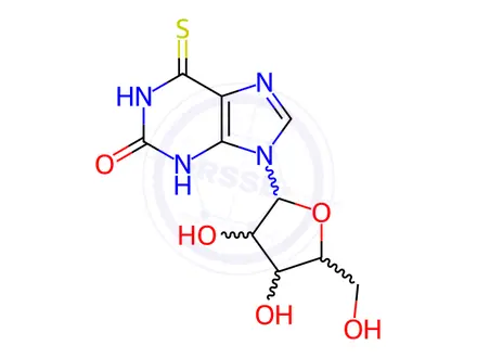 Chemical structure of Xanthosine Impurity 2