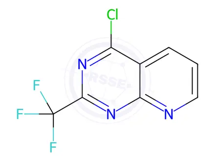Chemical structure of 4-Chloro-2-(trifluoromethyl)pyrido[2,3-d]pyrimidine