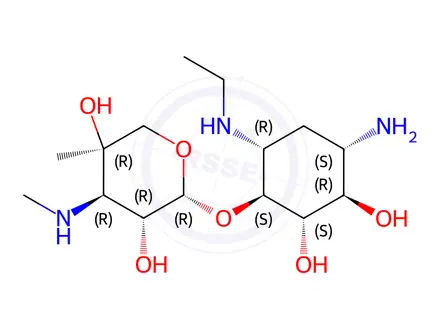 Chemical structure of Netilmicin Sulfate Impurity 2 (Netilmicin Sulfate EP Impurity B)
