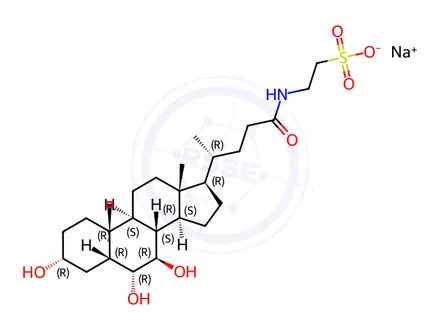 Chemical structure of Tauro-ω-muricholic Acid Sodium salt