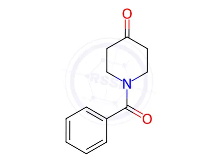Chemical structure of 1-Benzoyl-4-piperidone