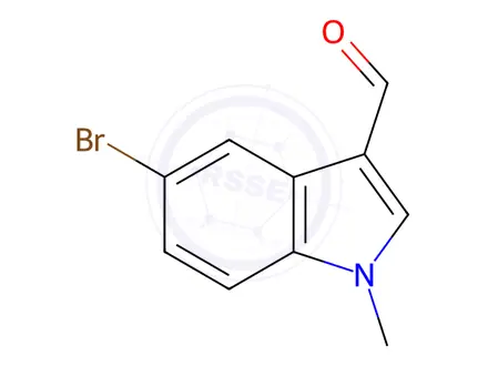 Chemical structure of 5-Bromo-1-methyl-1H-indole-3-carbaldehyde