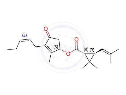 Chemical structure of Allethrin Impurity 32 (Jasmolin I)