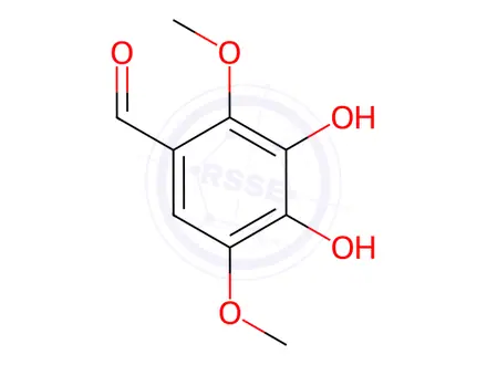 Chemical structure of 3,4-Dihydroxy-2,5-dimethoxybenzaldehyde