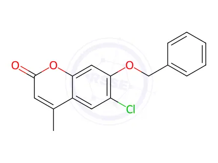 Chemical structure of 7-(benzyloxy)-6-chloro-4-methyl-2H-chromen-2-one