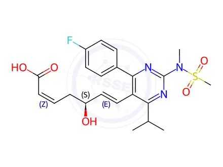 Chemical structure of Rosuvastatin EP Impurity K Calcium Salt (Z-isomer)