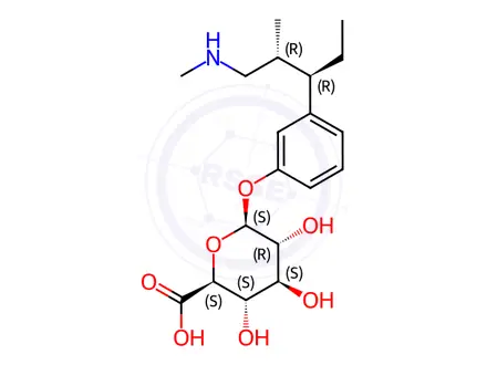 Chemical structure of N-Desmethyl Tapentadol O-β-D-Glucuronide
