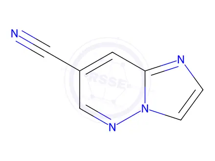Chemical structure of Imidazo[1,2-b]pyridazine-7-carbonitrile