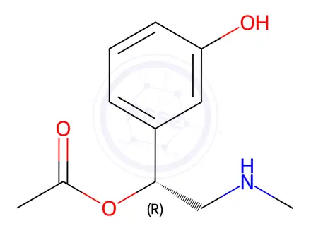 Chemical structure of Phenylephrine Hydrochloride Impurity 21 (O-Acetyl Phenylephrine)