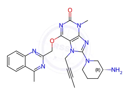 Chemical structure of Linagliptin Impurity 58