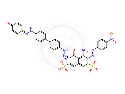 Chemical structure of Direct green 6