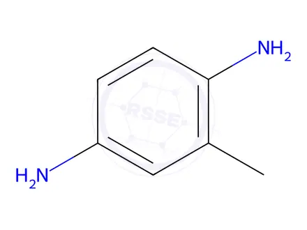 Chemical structure of 2,5-Diaminotoluene
