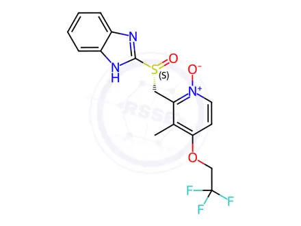Chemical structure of (R)-Lansoprazole N-Oxide