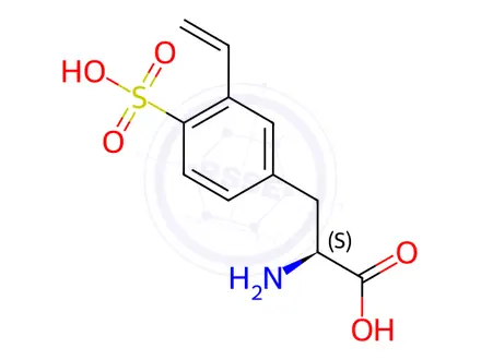Chemical structure of 3-Ethenyl-4-sulfo-L-phenylalanine