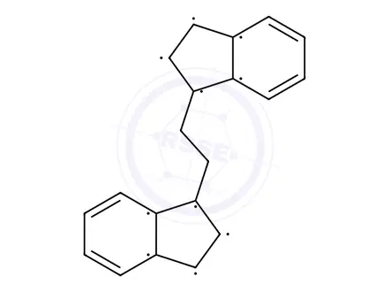 Chemical structure of rac-Ethylenebis(1-indenyl)dimethylzirconium