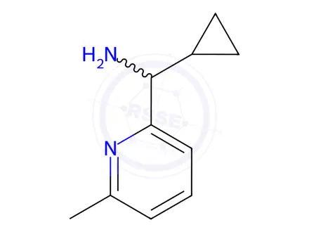 Chemical structure of [cyclopropyl(6-methyl-2-pyridinyl)methyl]amine dihydrochloride