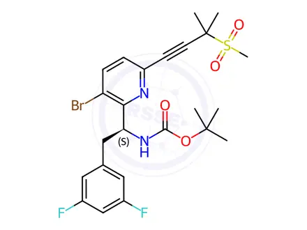 Chemical structure of Lenacapavir Intermediate-3