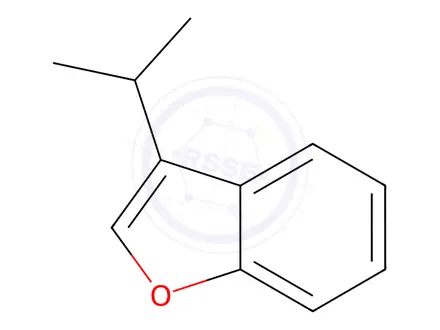 Chemical structure of Benzofuran, 3-(1-methylethyl)-