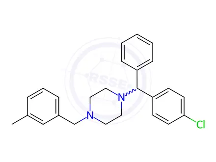 Chemical structure of Meclizine dihydrochloride